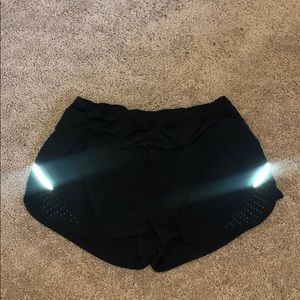 Black athletic shorts